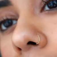 1Pcs C Shaped Fake Nose Ring Hoop Septum Rings Twist U Shape Nose Piercing Fake Piercing Oreja Pircing Jewelry Faux Piercing Body jewellery
