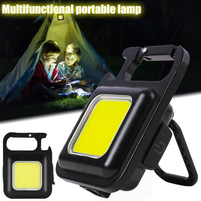 Mini Flashlight Keychain Led Light Pocket Led Work Light High Power Led Flashlights Waterproof Usb Charge Small Light Corkscrew