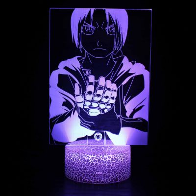 อะนิเมะ Fullmetal นักเล่นแร่แปรธาตุรูปโคมไฟมังงะติดตั้งห้องตกแต่ง RGB ไฟกลางคืนของขวัญสำหรับเด็กคริสต์มาสวันเกิดแฟนซี B Leach LED
