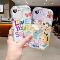 เคส LIFEBELLE สำหรับ Realme C30,เคสกันกระแทกซิลิโคนเนื้อนิ่มโปร่งใสเคสโทรศัพท์มีลายน่ารักแฟชั่นฝาหลังป้องกันแบบเรียบง่าย