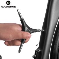 ROCKBROS จักรยานจักรยานเครื่องมือ Spoke ประแจมัลติฟังก์ชั่สามเหลี่ยม Spanner เครื่องมือ 4 มม. 5 มม. 6 มม. 3 ใน 1 จักรยานแบบพกพาซ่อมเครื่องมือ