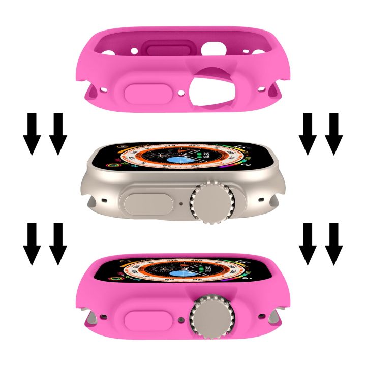 case-for-apple-watch-ultra-49mm-all-round-shockproof-tpu-protective-soft-silicone-cover-bumper-scratch-resistant-protective-case