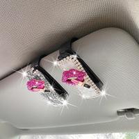 Universal Glasses Holder Car Bill Delicate Sunglasses Plastic Vehicle Mount Clip Eyewear case