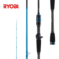 RYOBI 4แบบพกพาที่ให้อาหารสำหรับตกปลา Rod การหล่อคาร์บอนเบ็ดตกปลาพกพาคันเบ็ดตกปลา1.8M 2.1M 2.4M M/L