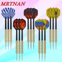 6 pieces/set 14g steel tip darts nylon dart rod beautiful dart wing high quality indoor competition sports dart set