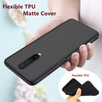 ออกแบบสำหรับ Xiaomi Redmi K30 5G เคสเยลลี่ Matte Finish นุ่มปกหลังยางเจล TPU ซิลิโคน Anti-Fingerprint ผิวเนื้อ (สีดำ)