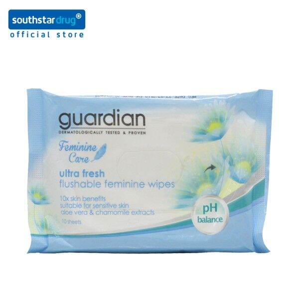 Guardian Flushable Feminine Wipes 10 Sheets Lazada PH