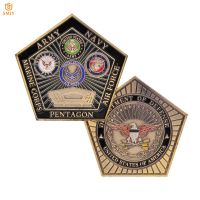 US Army Navy Air Force Marine Corps Pentagon USA Department of Defense Military Challenge Token Coin Collection