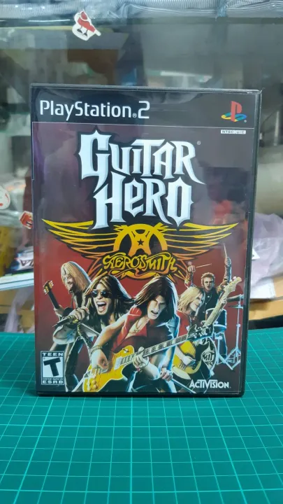 แผ่นเกมส์ Guitar Hero Aerosmith มีปกพร้อมกล่อง ของเครื่อง Play Station2 Ps2 Th