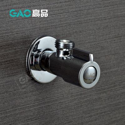 G1/2 Male Thread Brass Bathroom Angle Stop Valve Chrome Finish Control Valve Copper Faucet Stop Valve