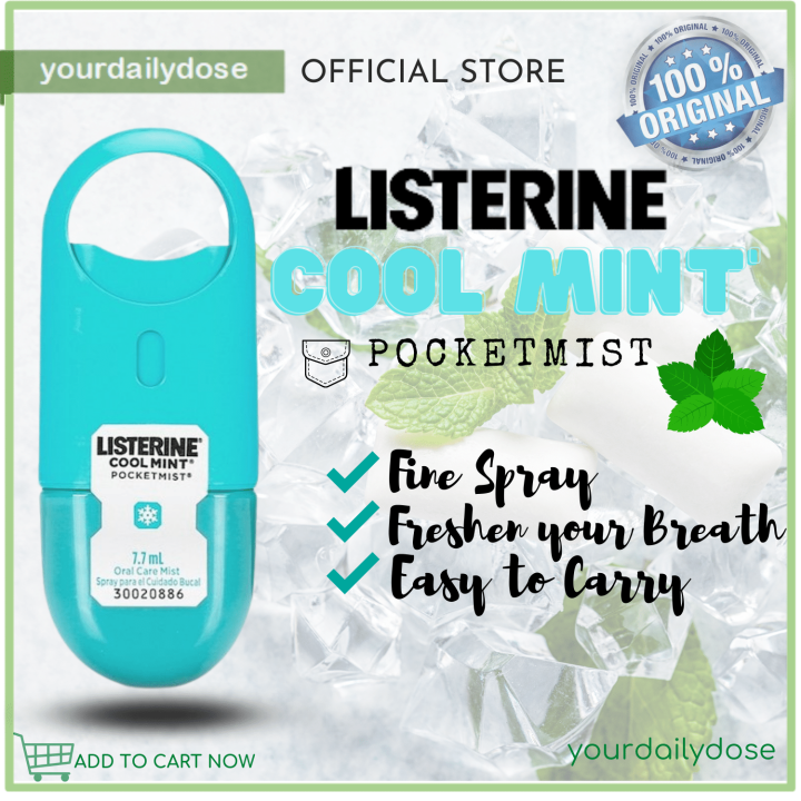 Listerine COOLMINT Pocket Mist 7.7ml Lazada PH