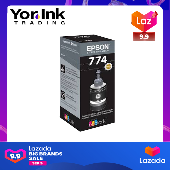Epson 774 T774 Pigment Original Ink Bottle Black Lazada PH