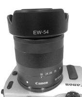 10ชิ้น EW-54 EW54กล้องเลนส์ฮู้ดสำหรับ Canon EOSM EF-M 18-55มิลลิเมตร F3.5-5.6เป็น STM เลนส์ B