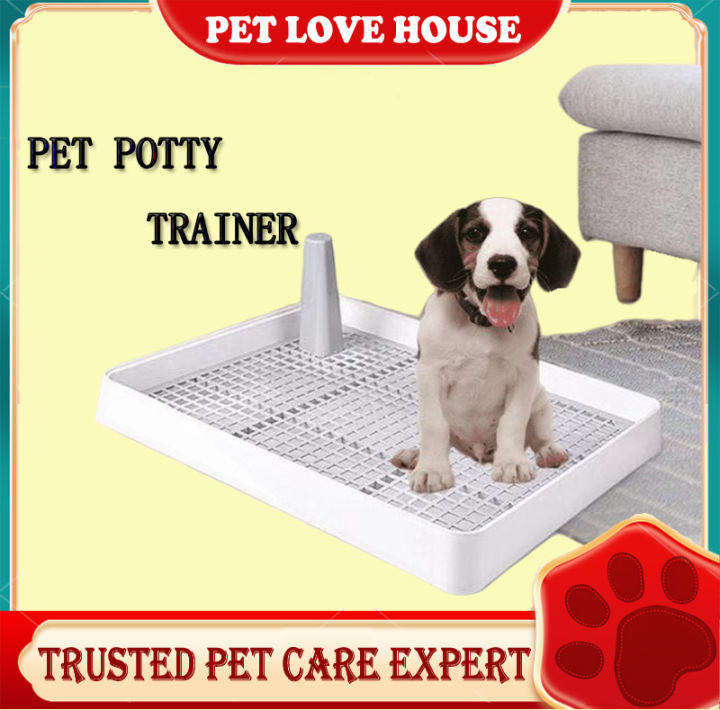 Dog Pet Potty Trainer Poop Pee Pad Tray Toilet Puppy Training Potty And Pee  Training Litter Box With Sand Pad For Dogs With Accesories And Essentials |  Lazada Ph