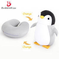 Bubble Kiss Soft Pillow Penguin U-Shaped Sleep Protection Neck Pillow Home Office Nap Body Pillows Travel Car Cute Pillows