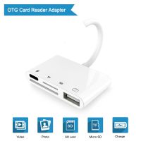 Lightning Iphone To USB3 OTG Camera Adapter/Cable Cord With Charging Lightning Ipad To SD/TF Card Reader Support 3.5Mm Aux Audio