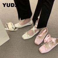 hot【DT】 Tied Ballet Flats 2023 New Shallow Female Dancing Mary Toe Ladies Bowtie Shoe