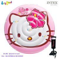 Intex ส่งฟรี แพยางกลม Hello Kitty คิตตี้ 1.37 ม. รุ่น 56513 + ที่สูบลมดับเบิ้ลควิ๊ก วัน