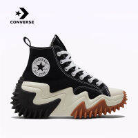 คอนเวิร์ส (Converse) รุ่น Run Star Motion รองเท้าผ้าใบสีดำสำหรับผู้ชายและผู้หญิง สไตล์อนาคตกับพื้นที่หนา รุ่น Unisex High-Top Futuristic Thick Sole Shoes 171545C