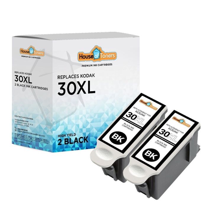 2pk-30xl-30-xl-black-ink-cartridges-for-kodak-hero-3-1-5-1-esp-c315-c310-printer-ink-cartridges