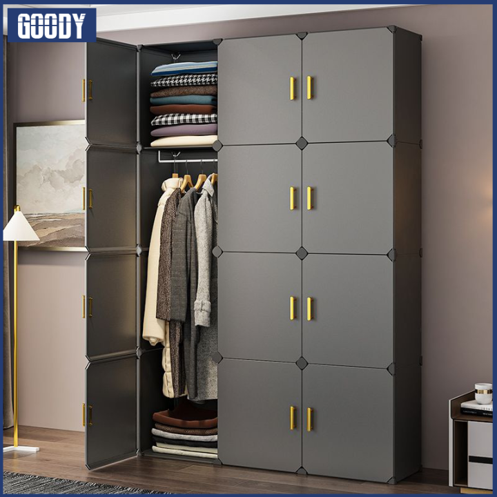 Clothes Storage Wardrobe closet Screwless Stackable Multipurpose Simple And