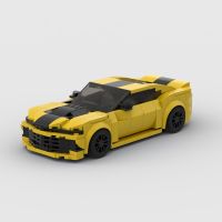 MOC Camaro racing sports car Vehicle Speed Champion Racer Building Blocks Brick Creative Garage Toys for Boys Building Sets