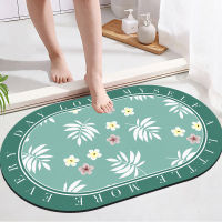 ห้องอาบน้ำดอกไม้สดขนาดเล็ก Anti Slip Foot Pad Rugs