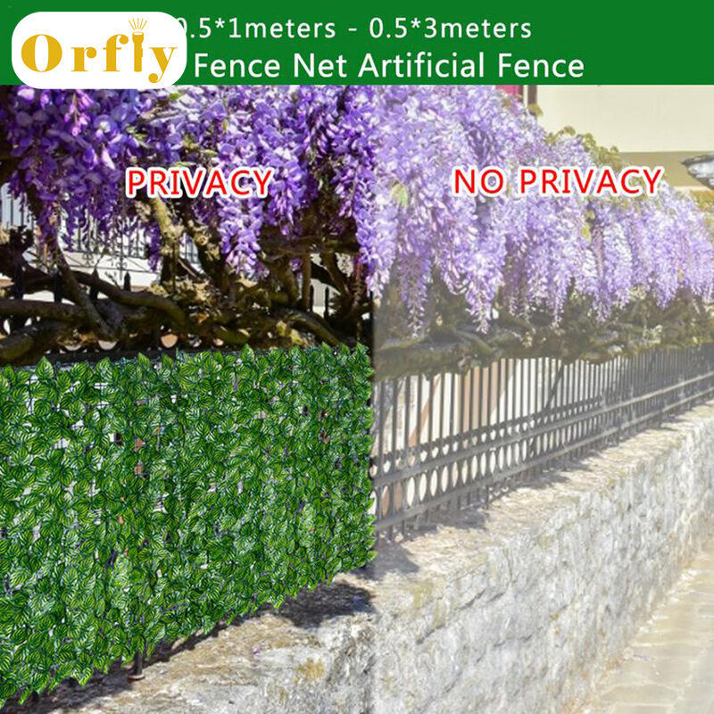 Artificial Leaves Screening artificial grass Roll UV Fade Protected Privacy Hedging artificial grass Wall Landscaping Garden Fence Plastic Balcony Screen Plant Fence Green Decor Privacy Screen