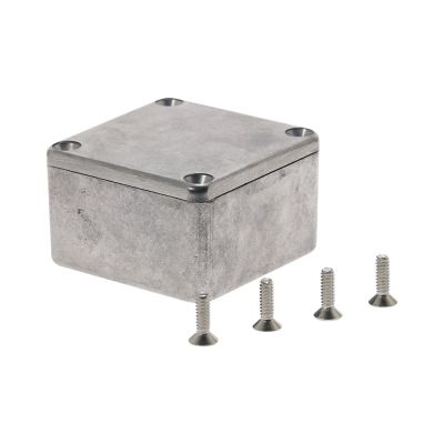 ♤ Aluminium Junction Boxes Enclosure Electronic Diecast Stomp Box Project Box 1590LB 50.5x49.5x31mm Silver Project Instrument Case