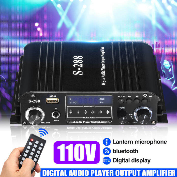 4Channel HiFi Speaker Power Amp System 12V 400W Car Audio Stereo