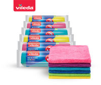 วิเลดา ผ้าไมโครไฟเบอร์ คัลเลอร์ แพ็ค6 Vileda Microfibre Colors Cloth pack6 | ผ้าเช็ดอเนกประสงค์ ผ้าเช็ดรถ