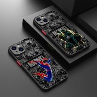 เคสโทรศัพท์มาร์เวลสไปเดอร์แมน Venom Wolverine,เคสชัดด้านไอออนแมนฮัล์คสำหรับ iPhone 11 14 13 12 Pro Max Mini X XR Xs 8 6 7 Plus