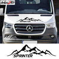 Car Hood Decor Stickers Bonnet Stripes Vinyl Decals Mountain Styling For Mercedes-Benz Sprinter Auto Exterior Accessories