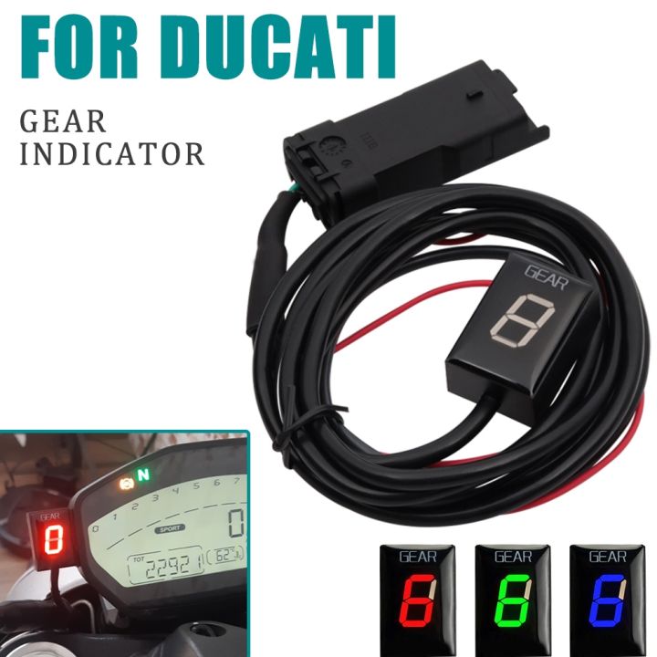 สปท์-ตัวชี้วัดเกียร์รถจักรยานยนต์สำหรับ-ducati-696มอนสเตอร์821-796-848ซุปเปอร์ไบค์ไฮเปอร์โมตาร์ด-strada-scrambler-400-800-1000มิเตอร์แสดงผล