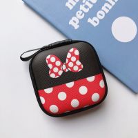 ❏☃ Disney Mickey Minnie cartoon coin purse stitch boy girl coin bag handbag earphone clutch charger data cable storage box purses