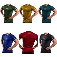 PRIA Gym DRIFIT T-Shirt MUSCLEFIT Sports Men FITNESS RUNNING CROSSFIT SPORT WEAR CASUAL Training