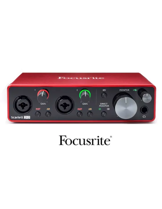 Focusrite Scarlett 2i2 (3rd Gen) 2Channel USB Audio Interface with Pro