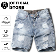 Quần short jean nam MĐ Q416 cào rách cá tính