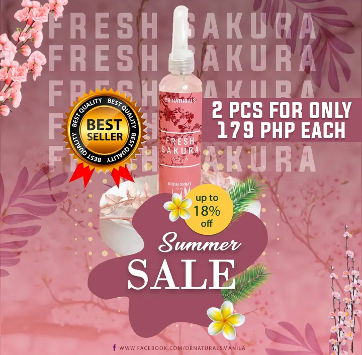 DR Naturals Fresh Sakura Room Spray Lazada PH