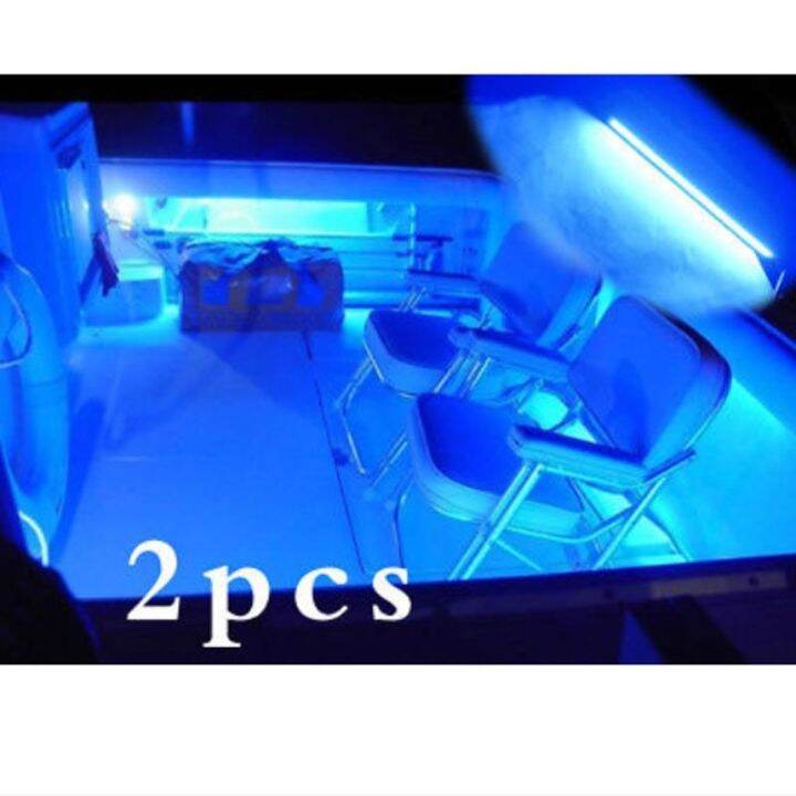 2x-17cm-waterproof-bright-blue-led-strip-kit-for-boat-marine-deck-interior-lighting