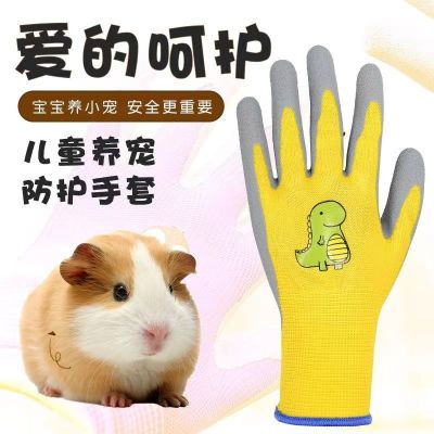 High-end Original Anti-Bite Hamster Childrens Gloves Thickened Breathable Anti-Cat Claw Golden Bear Parrot Catch Bite Outdoor Catch Sea Crab