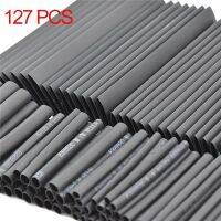 127 Pcs Heat Shrink Sleeving Tube Electrical Connection Wire Tube Assortment Kit Shrinkage 2:1 Waterproof Wrap Wiring Accessori