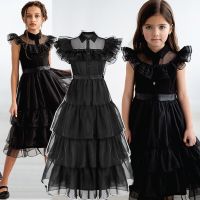 ZZOOI Wednesday Addams Costume Girls Encanto Princess Costume For Kids Halloween Cosplay Dresses Disfraz Party Cainival Outfits 4-10Y