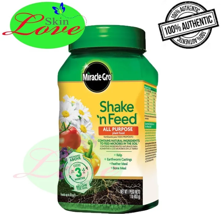 MiracleGro Shake 'n Feed All Purpose Plant Food 453g or 1lb Lazada PH