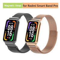 สร้อยข้อมือสแตนเลสสตีลมิลานสายคล้องข้อมือโลหะสำหรับ Redmi Smart Band Pro