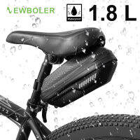 {LONG FA hardware} NEWBOLER 1.8L กระเป๋าสะพายหลังสำหรับจักรยานกันน้ำตะกร้าสำหรับปั่นจักรยาน MTB กระเป๋าเครื่องมือด้านหลังจักรยานสะท้อนแสงยามค่ำคืนอุปกรณ์เสริมสำหรับจักรยาน