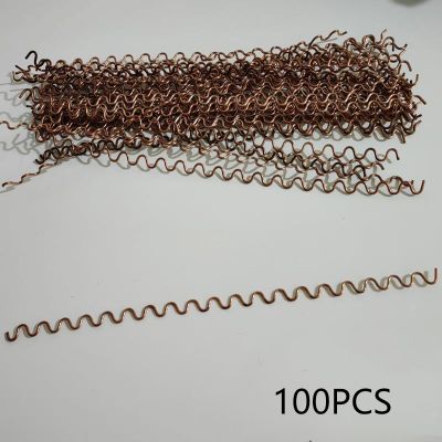 100Pcs Dent Pulling Wavy Wires for Spot Welder Panel Pulling Wiggle Wires Spot Welding Machine Consumables Auto Body Tools