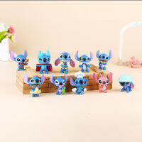 【Thriving】 Fashions King 10ชิ้น5ซม. ตะเข็บตุ๊กตาของเล่น Stitch Q Scrump แอคชั่น Kawaii หุ่นมินิตกแต่งภูมิทัศน์ตุ๊กตาลิโลของเล่นแบบชุดสะสมของขวัญที่ดีที่สุด