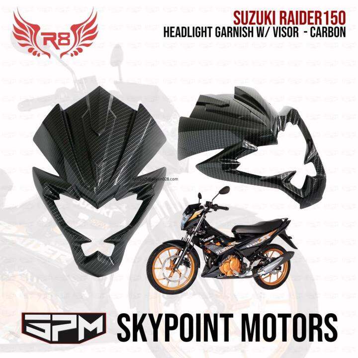 Motorcycle accessories motor for R8 HEADLIGHT GARNISH MASK VISOR FOR