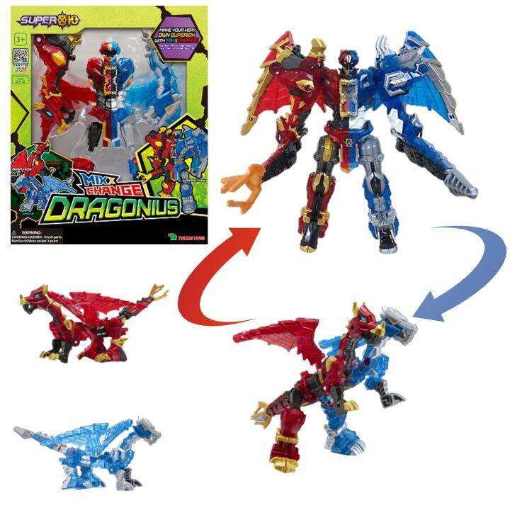 Super 10 Mix Change Dragonius ซุปเปอร์เท็นหุ่นดรากอนิอัสประกอบแปลงร่าง ...